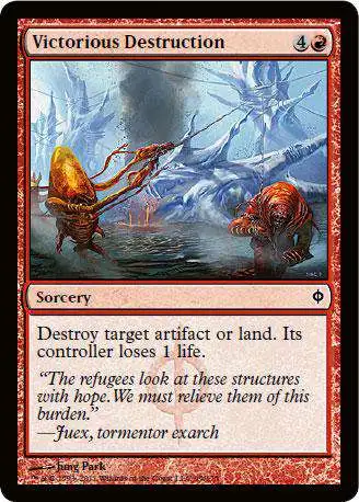 MtG New Phyrexia Common Victorious Destruction #99