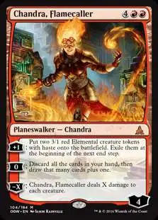 MtG Trading Card Game Oath of the Gatewatch Mythic Rare Foil Chandra, Flamecaller #104