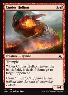 MtG Trading Card Game Oath of the Gatewatch Common Foil Cinder Hellion #105