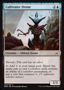 MtG Trading Card Game Oath of the Gatewatch Common Foil Cultivator Drone #42