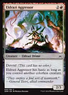 MtG Trading Card Game Oath of the Gatewatch Common Eldrazi Aggressor #95