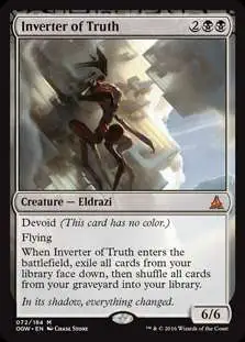 MtG Trading Card Game Oath of the Gatewatch Mythic Rare Inverter of Truth #72