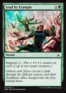 MtG Trading Card Game Oath of the Gatewatch Common Lead by Example #134