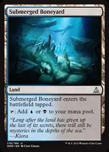 MtG Trading Card Game Oath of the Gatewatch Uncommon Foil Submerged Boneyard #178