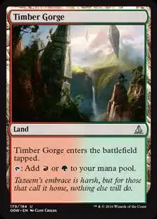 MtG Trading Card Game Oath of the Gatewatch Uncommon Timber Gorge #179