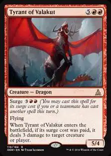 MtG Trading Card Game Oath of the Gatewatch Rare Tyrant of Valakut #119