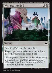 MtG Trading Card Game Oath of the Gatewatch Common Witness the End #82
