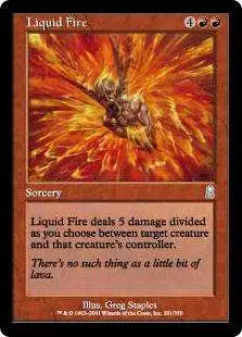 MtG Odyssey Uncommon Foil Liquid Fire #201