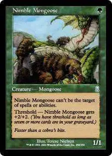 MtG Odyssey Uncommon Foil Nimble Mongoose #258
