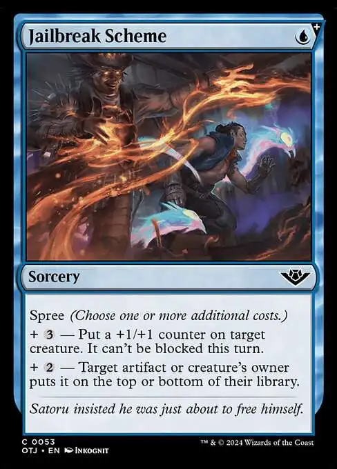 Magic The Gathering Outlaws of Thunder Junction Single Card Common  Jailbreak Scheme 53 - ToyWiz