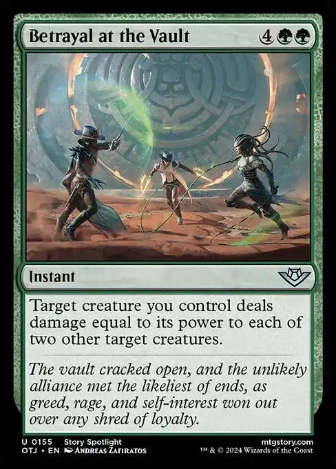 Magic The Gathering Outlaws of Thunder Junction Single Card Uncommon  Betrayal at the Vault 155 - ToyWiz