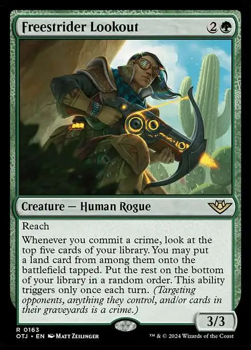 MtG Outlaws of Thunder Junction Rare Freestrider Lookout #163