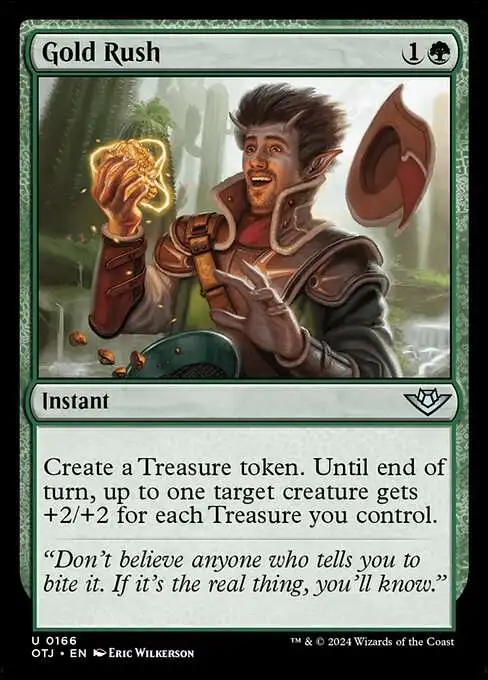 MtG Outlaws of Thunder Junction Uncommon Gold Rush #166