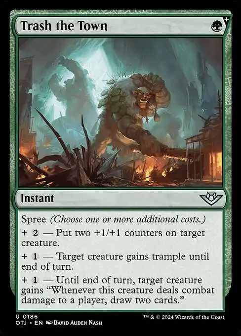 mtg town cards Magic The Gathering Outlaws of Thunder Junction Single Card Uncommon Trash the 186 Pay 1 life Exclusive Reveal: 5 New Cards