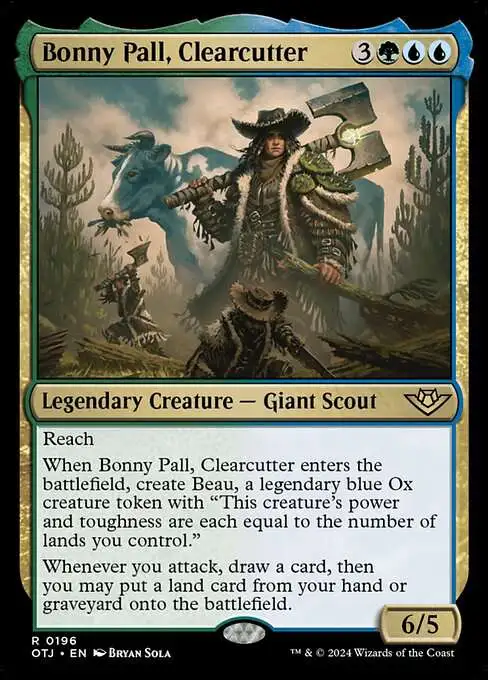 MtG Outlaws of Thunder Junction Rare Bonny Pall, Clearcutter #196