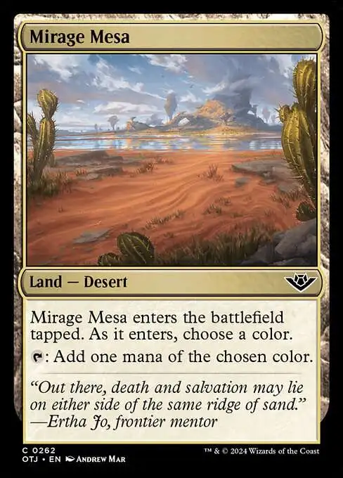 MtG Outlaws of Thunder Junction Common Mirage Mesa #262