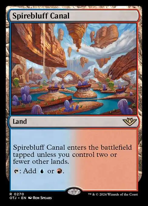 MtG Outlaws of Thunder Junction Rare Spirebluff Canal #270
