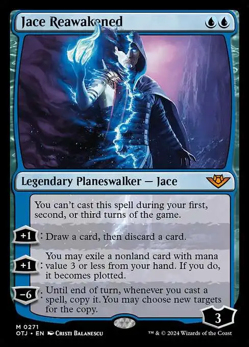 Magic The Gathering Outlaws of Thunder Junction Single Card Mythic Rare Jace  Reawakened 271 - ToyWiz
