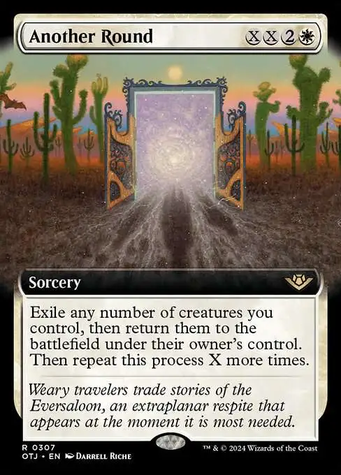 Magic The Gathering Outlaws of Thunder Junction Single Card Rare Another  Round 307 Extended Art - ToyWiz