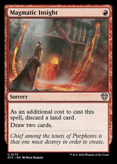discard and draw cards mtg Curse of Fool's Wisdom – Moon MTG main image 1
