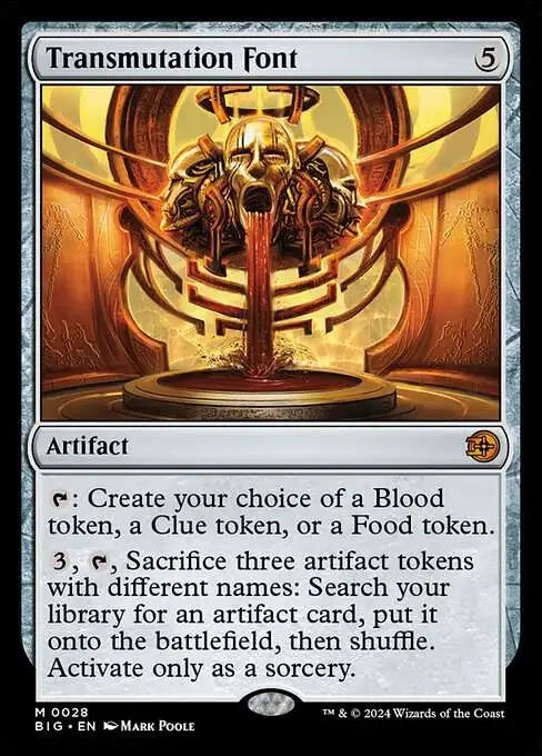 MtG Outlaws of Thunder Junction The Big Score Mythic Rare Transmutation Font #28