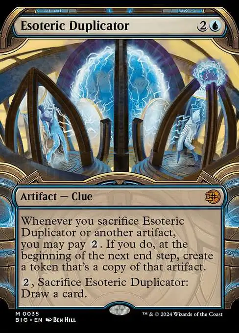 MtG Outlaws of Thunder Junction The Big Score Mythic Rare Esoteric  Duplicator #35 [Vault Frame]