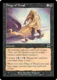 MtG Onslaught Common Foil Dirge of Dread #138