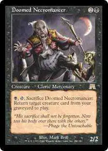 MtG Onslaught Rare Foil Doomed Necromancer #140