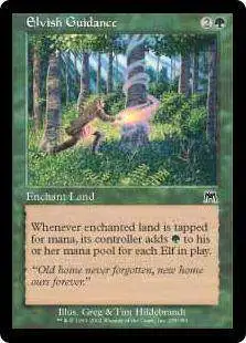 MtG Onslaught Common FOIL Elvish Guidance #255 [Lightly Played]