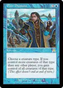 MtG Onslaught Rare Peer Pressure #101