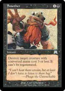 MtG Onslaught Uncommon FOIL Smother #170 [Lightly Played]