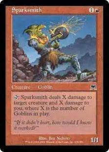 MtG Onslaught Common Foil Sparksmith #235