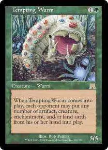 MtG Onslaught Rare Tempting Wurm #291