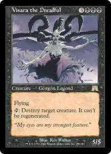MtG Onslaught Rare Foil Visara the Dreadful #179