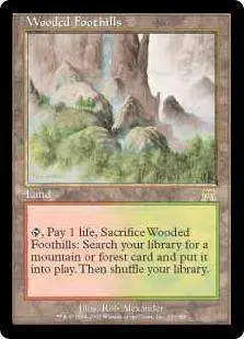 Magic The Gathering Onslaught Single Card Rare Wooded Foothills