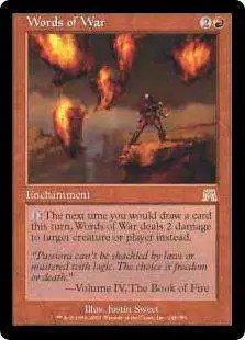 MtG Onslaught Rare Words of War #244