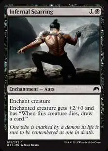 MtG Origins Common Infernal Scarring #102