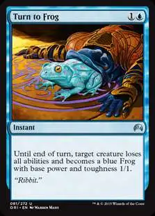 MtG Origins Uncommon Turn to Frog #81