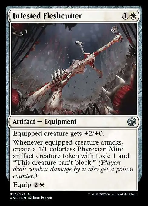 MtG Phyrexia: All Will Be One Uncommon Infested Fleshcutter #17