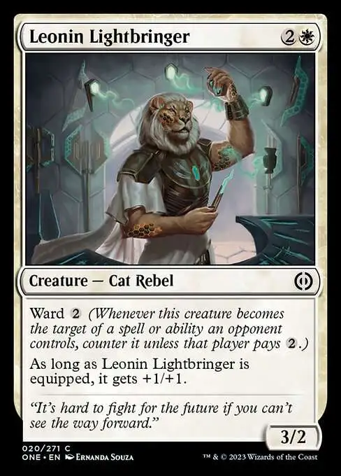 MtG Phyrexia: All Will Be One Common Leonin Lightbringer #20