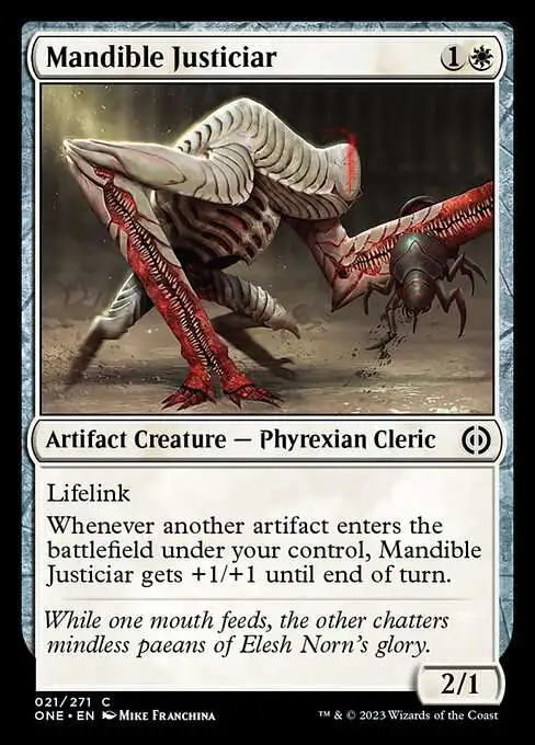 MtG Phyrexia: All Will Be One Common Mandible Justiciar #21