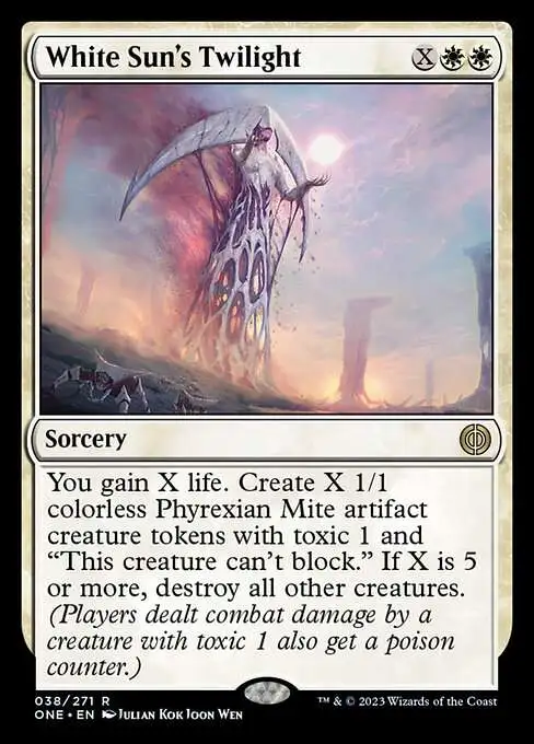 MtG Phyrexia: All Will Be One Rare FOIL White Sun's Twilight #38