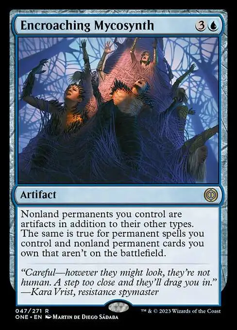 MtG Phyrexia: All Will Be One Rare Foil Encroaching Mycosynth #47