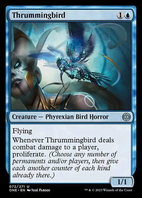 MtG Phyrexia: All Will Be One Uncommon Thrummingbird #72