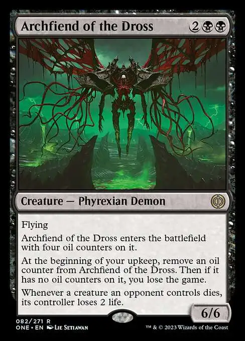 MtG Phyrexia: All Will Be One Rare Archfiend of the Dross #82