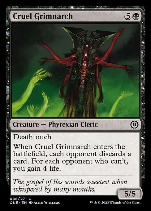 mtg opponent discards a card Each their hand" on Turn 3 sounds pretty good. : r/MagicArena Magic The Gathering Phyrexia All