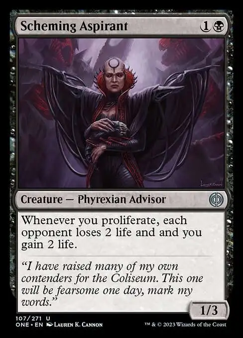 MtG Phyrexia: All Will Be One Uncommon Scheming Aspirant #107