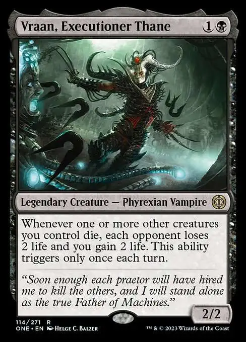 MtG Phyrexia: All Will Be One Rare Vraan, Executioner Thane #114