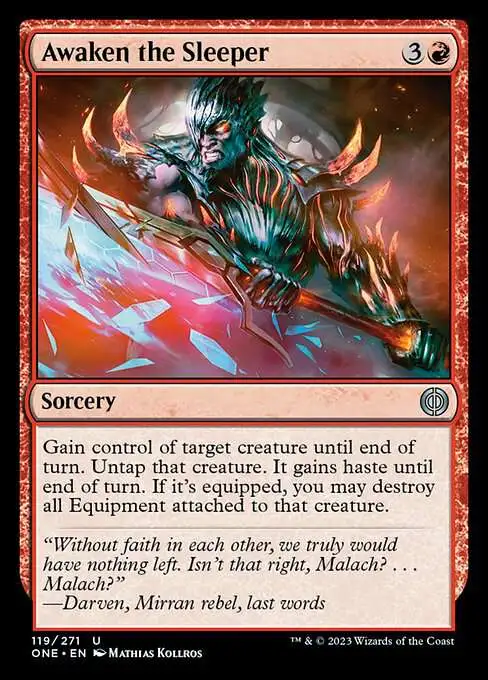 MtG Phyrexia: All Will Be One Uncommon Awaken the Sleeper #119