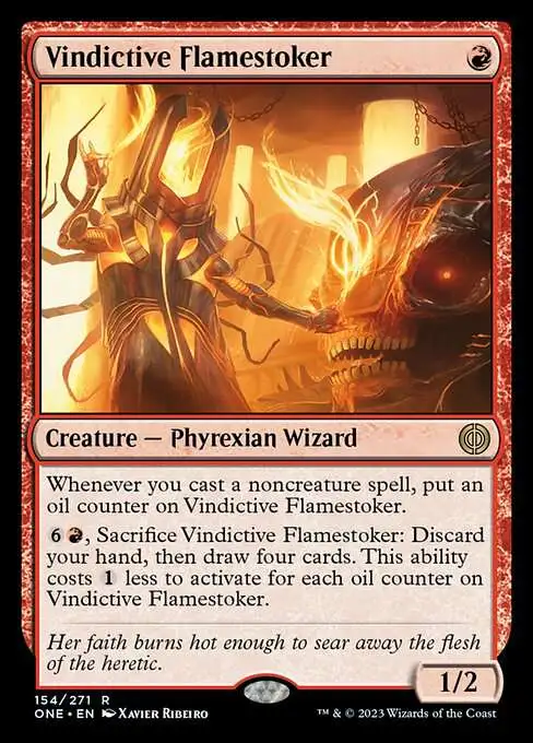MtG Phyrexia: All Will Be One Rare Vindictive Flamestoker #154